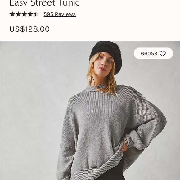 RUST colour Free people easy street tunic - Picture 5 of 11